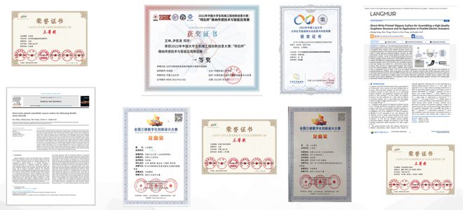 齐鲁工业大学孙加振团队本科生一作SurfInterfaces：直写印刷可控凹陷结构表面制备柔性金属电极(图6)